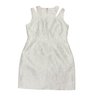 ANNA CATE Elegant White Sleeveless Dress size Large